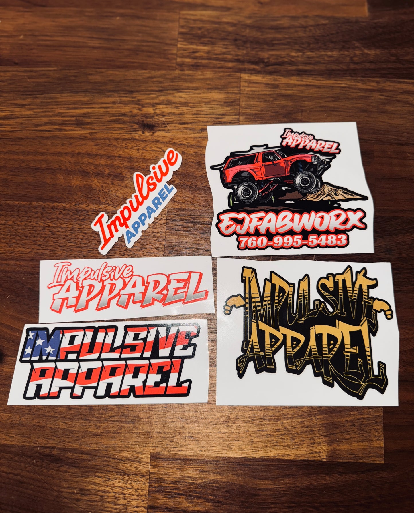 🏁 IMPULSIVE 4-PACK STICKER BUNDLE 🏁 🏆 LIMITED STOCK - GRAB YOURS NOW! 🏆